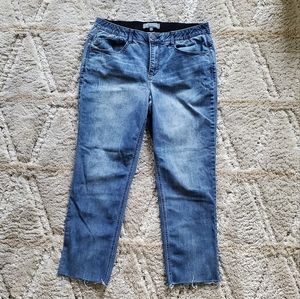 Wit & Wisdom Ab-Solution CoolMax Raw Hem Straight Leg Jeans